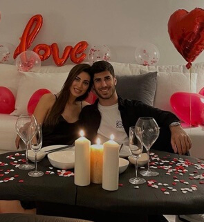 Sandra Garal and Marco Asensio.